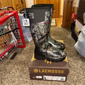 Lacrosse Alphaburly Pro 18" Insulated Hunting Boots Mossy Oak Size 8 376029 New